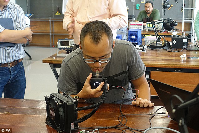 Professor Adrian Cheok (pictured), from City University of London, who led the team that created the device said: 'What started out as a fun engineering experiment has now led to something much more exciting with the potential to have a positive social impact'